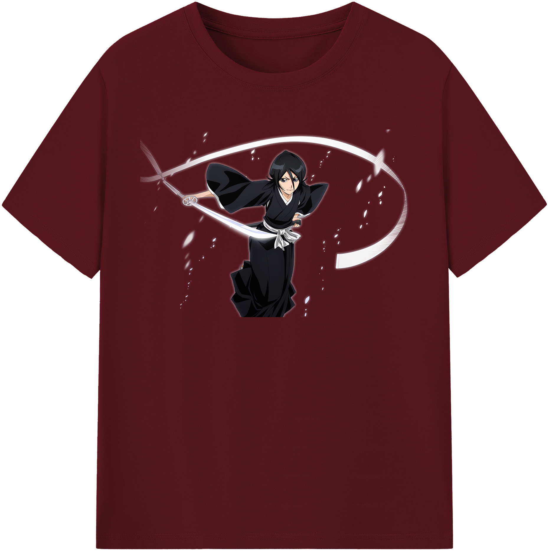 （画像用） ブリーチ 朽木ルキア BLEACH Kuchiki Rukia 綿100％半袖Tシャツ（フロントプリント）